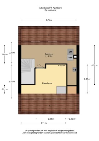 Floorplan - Arbeidstraat 15, 7311 CS Apeldoorn